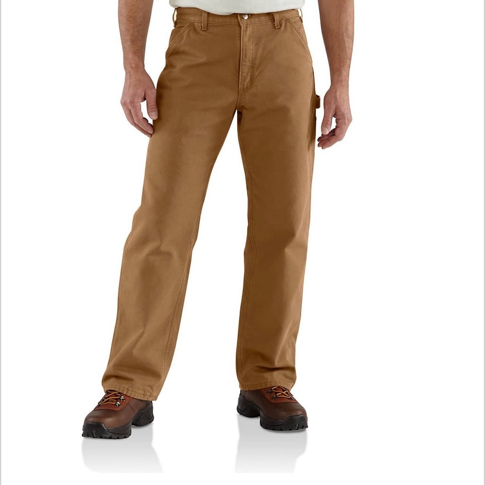 2 pair NEW Carhartt Flannel Lined Brown Pants 48x32 & 50X32 B111 Washed Duck